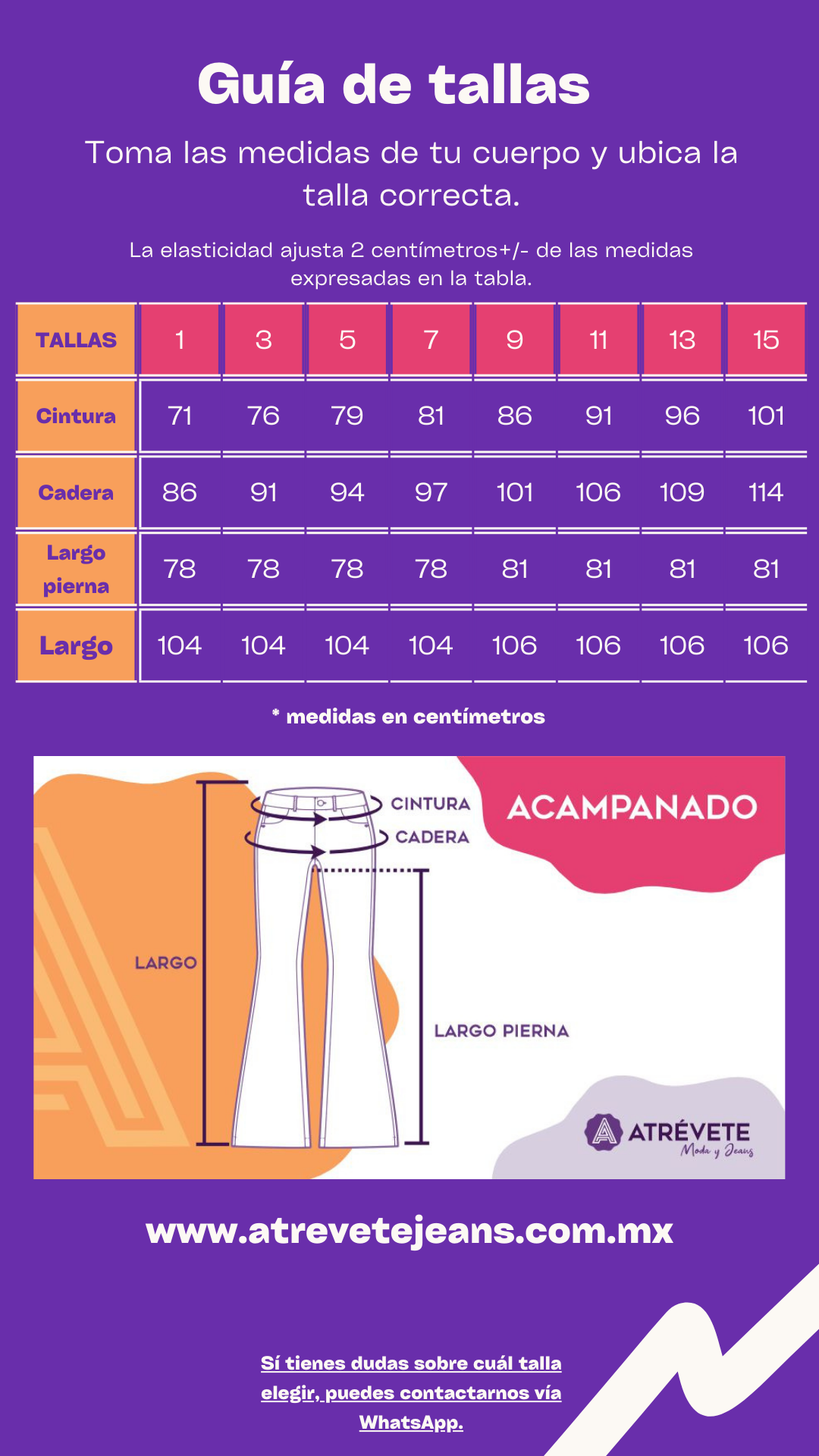 Punto K jeans acampanado PK 831