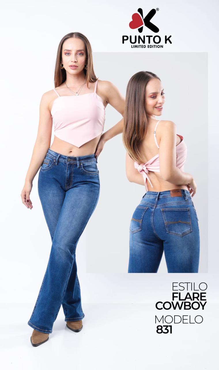 Punto K jeans acampanado PK 831