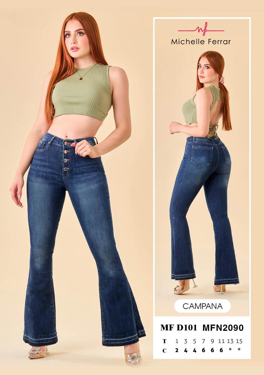 Michelle Ferrar jeans acampanados MF 2090