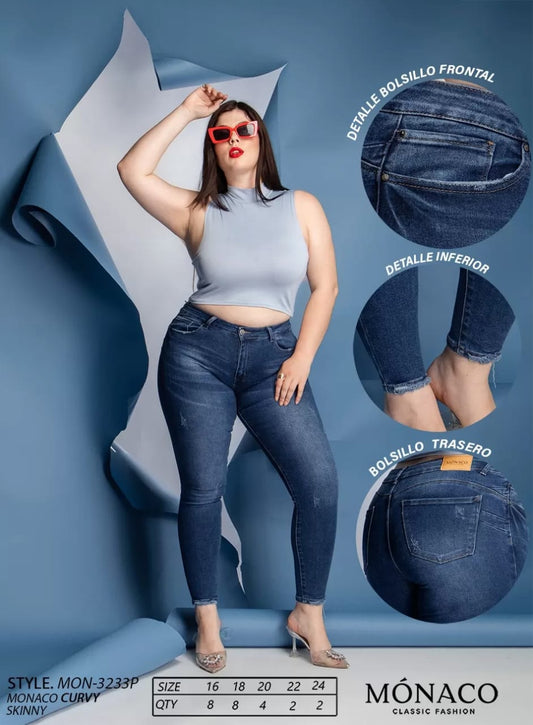 Mónaco curvy jeans skinny MON 3233