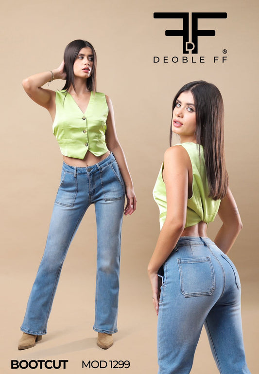 Deoble FF jeans corte bota DFF 1299