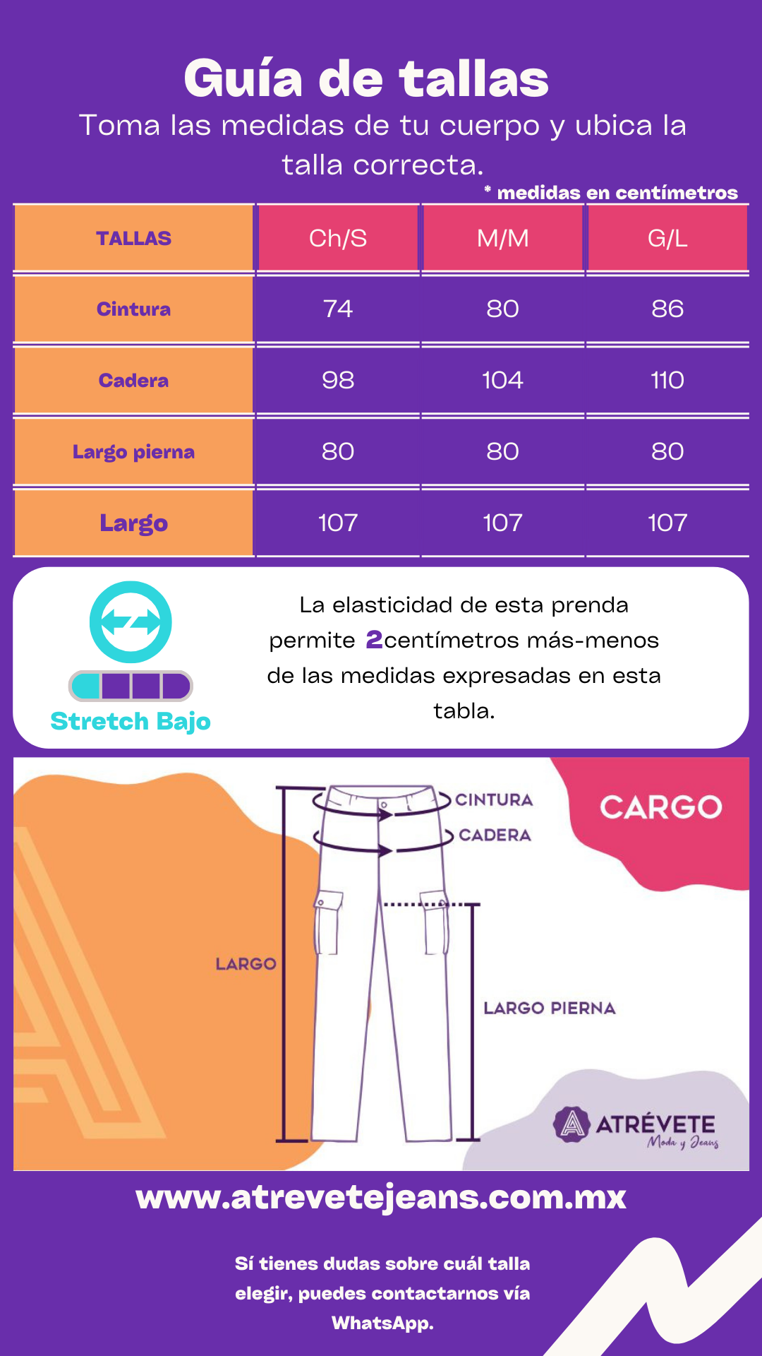 Max jeans rayón cargo MAX 24487