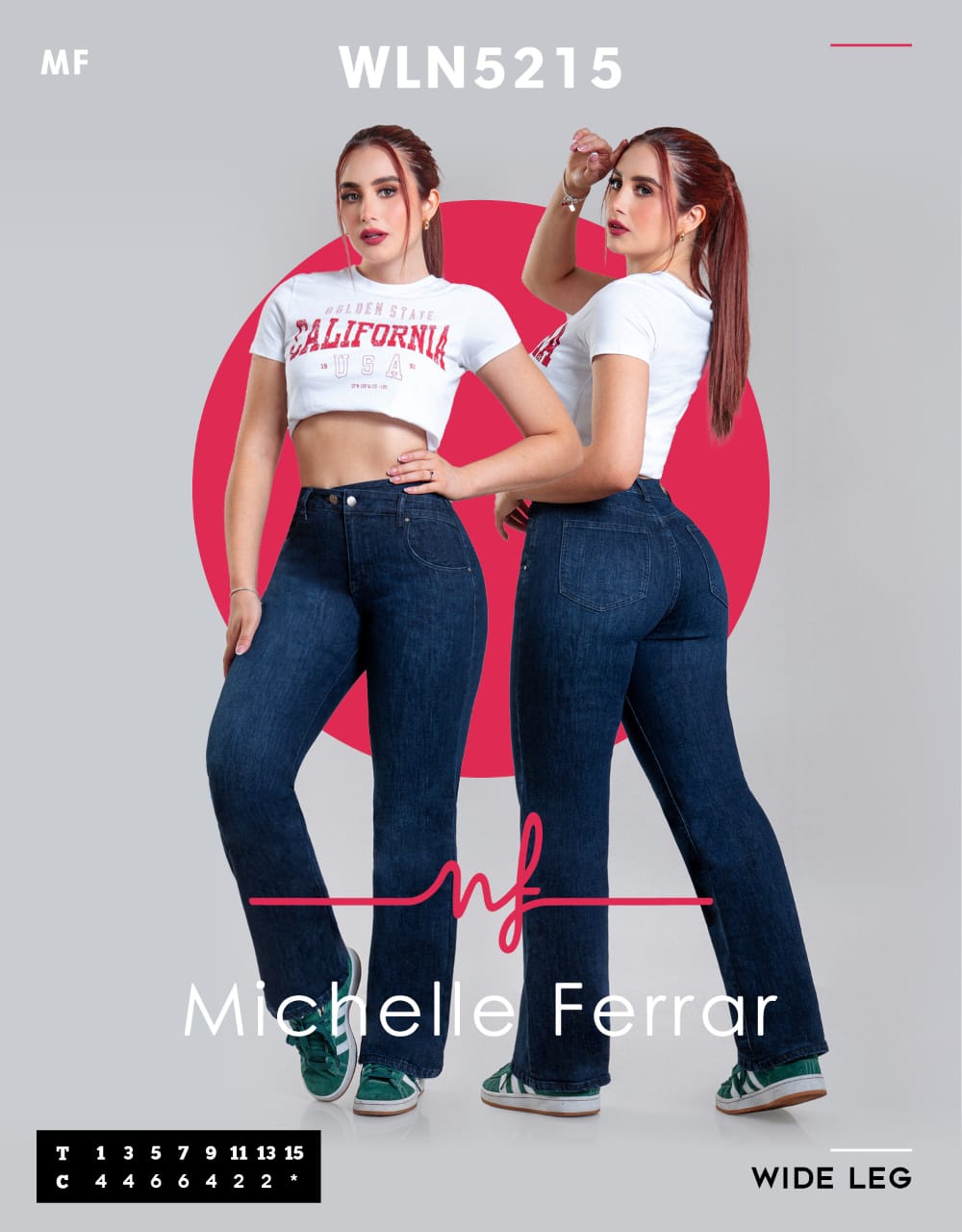 Michelle Ferrar jeans wide leg MF 5215