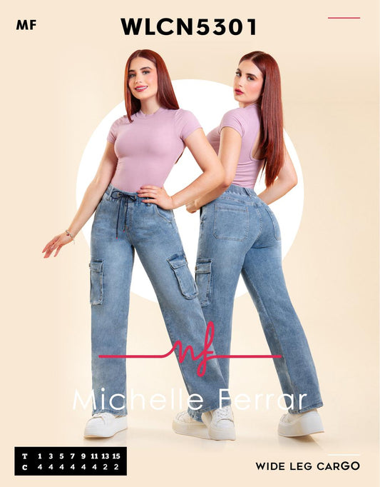 Michelle Ferrar jeans cargo MF 5301