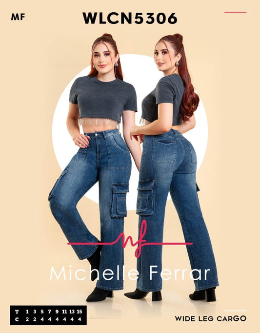 Michelle Ferrar jeans cargo MF 5306